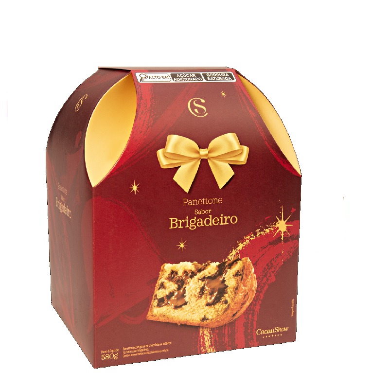 Cacau Show Panetone de Brigadeiro (580g)